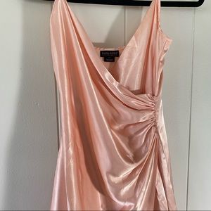 Vintage Kama Sutra light pink floor length dress